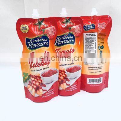 Biodegradable Aluminum Foil Doypack Stand Up Liquid Spout Pouch For Soap Body Cream