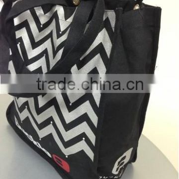 Eco friendly cotton canvas tote bag long handle