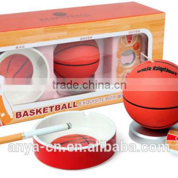 D552 Basketball Gift Set with Bottle Opener, Toothpick holder and Ashtray