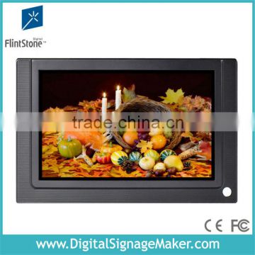 7 inch lcd flintstone FCC&RoHS certificated time display loop play advertising display