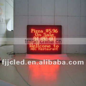 wifi P10/P12.5 single color waterproof outdoor led sign