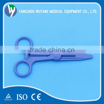 Medical clamp plastic forceps disposable sterile hemostatic blood stopping forceps