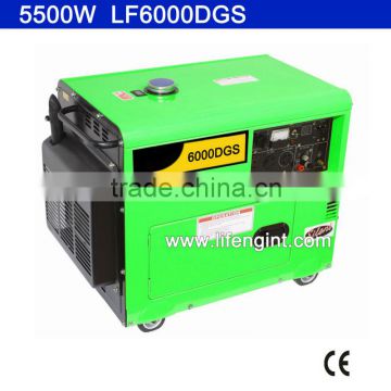 5000W rated power CE GS hot sell home use diesel silent generator LF6000DGS