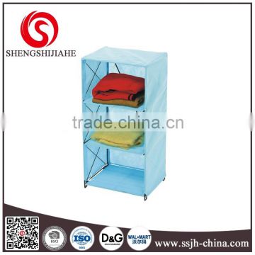 Foldable clothes organizer with Iron frame structure