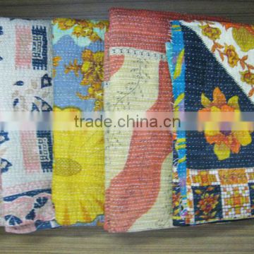 Wholesale Discount on Indian Handmade Cotton Kantha Quilts