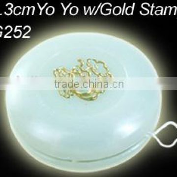 Glow In the dark plastic YO YO W/Gold Stamp Single Side