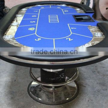 No Limit 96" Casino Poker Table w/ Racetrack & Stainless Steel Cups