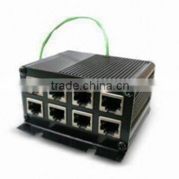 8 ports Ethernet POE Surge Protector