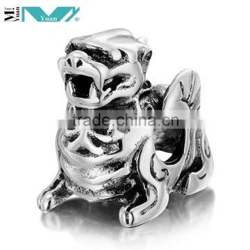 925 Sterling Silver Bead Charm Animal Charm with Chinese Style Beads