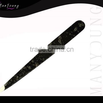 Steel tweezers with black color