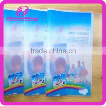 China yiwu printed color plastic opp plastic flexible book cover