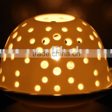 porcelain candle holder- Dome shape-BC007-06027