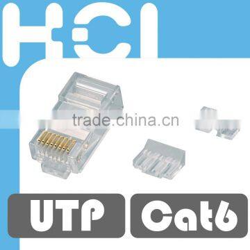 RJ45 8P8C Cat 6 Unshielded UTP Modular Plug with separator and Insert