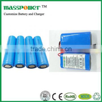1x18650 lithium rechargeable battery for LED flashlight