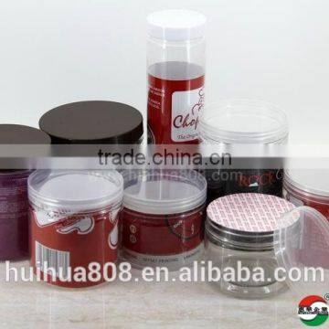 Food Grade Full Color Printing Transparent 32 OZ 900ML Large Cheap Plastic Jar