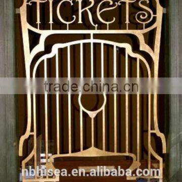 Custom Antique Ticket Window