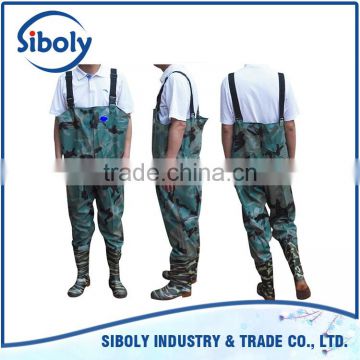 Wholesale customized fishing wader used as waterproof workwear uniforms