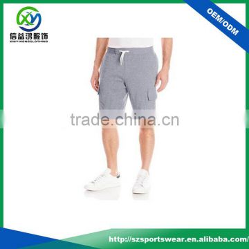 Hot selling high quality cotton fabric nature breathable with pocket men shorts pants / gym shorts