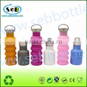 Hot sale silicone foldable infuser water bottle in the market
