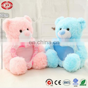 Baby fancy plush soft CE teddy bear photo frame