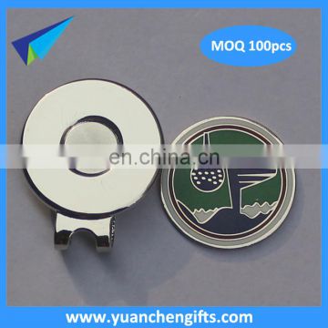 Popular golf used magnetic golf ball marker and hat clip with personalized logo