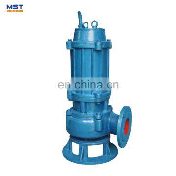 Vertical sewage submersible pump cutting impeller