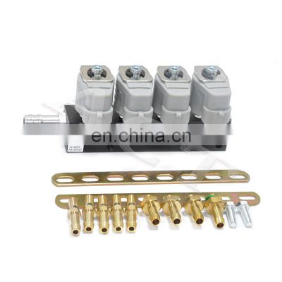 ACT sequential lpg motorcycle parts LR 2/3 ohm cng injector rail kit for other auto oil/gas conversion engine rail parts kit