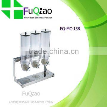 3x3.5L Stainless Steel Buffet Cereal Dispenser for Hotel Restaurant                        
                                                Quality Choice