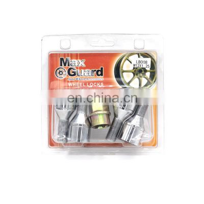 Auto parts screw wheel lock M12*1.5; M12*1.25; M4*1.5
