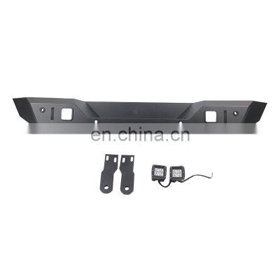 Car parts Black Steel Rear bumper with radar hole for Jeep wrangler JL offroad Accessories