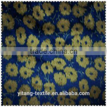 High quality korean printed floral velour