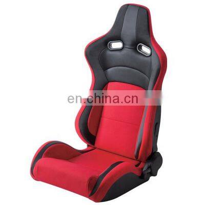 Red Sports Car Seat Adjustable cloth and pvc  racing seat with single adjustor JBR1064 Car Seat