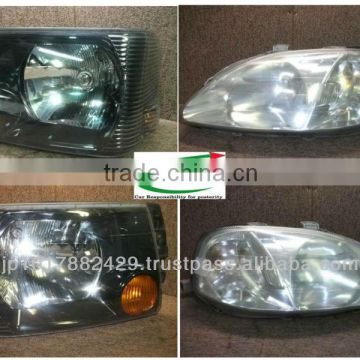 Used headlight for toyota / many kind of size , color and model