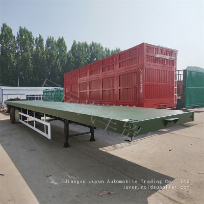 Heavy flatbed semi-trailer Export flatbed container semi-trailer