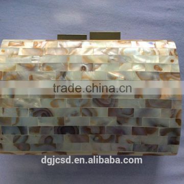 Mother of pearl material evening bag,shell clutch handbags