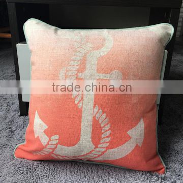cushions home decor pillow printed with piping