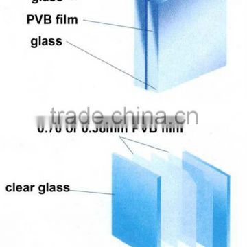 15+0.76pvb+15 laminated security glass(BS6206,AS/BZS2208,EN12150)