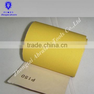 Good quality paper sand belt used yellow sand paper roll