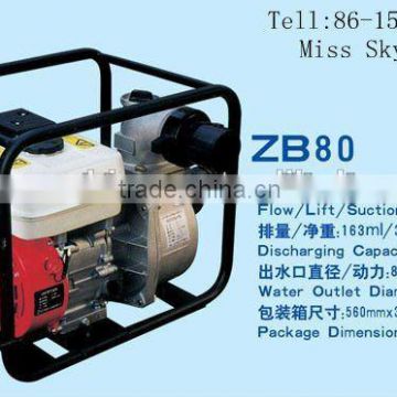4"gasoline water pump ZB80
