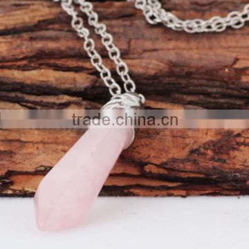 Wholesale Handmade Different Colors Unique Crystal Necklace in Stock