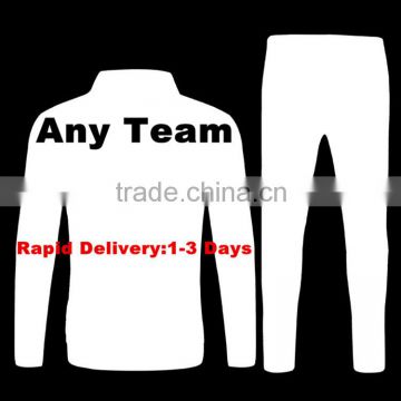 2016 Thai quality Men Long sleeve soccer Tracksuit Sport Wear Shirt Free shipping to Russia