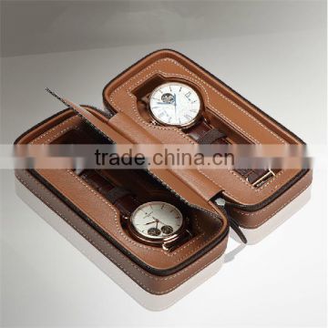 Custom Carbon Fiber Travel Watch Storage Box With Zipper