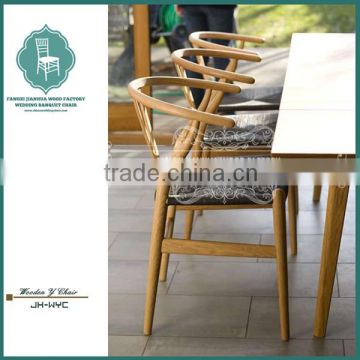 antique wood chair Wishbone Y chair