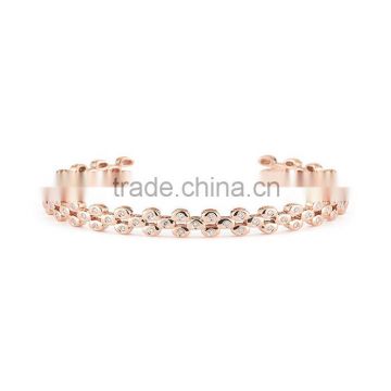 Fashion charming bracelet rose gold jewelry diamond bangle