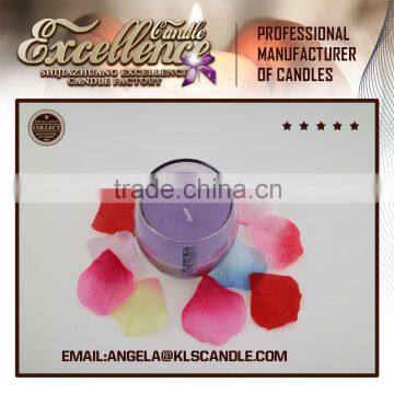 party decoration scented candles in glass