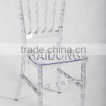 China Wholesale Clear Transparent Resin Napoleon Chair