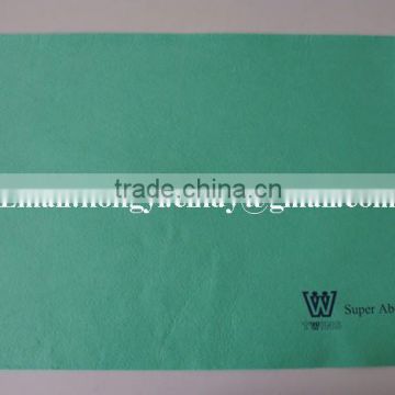 Logo printed super water absorbent nonwoven fabric floor wiping cloth ( viscose/polyester)