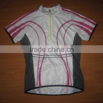2015 Cotton/spandex cycling jersey women with quick dry moisture transfer function