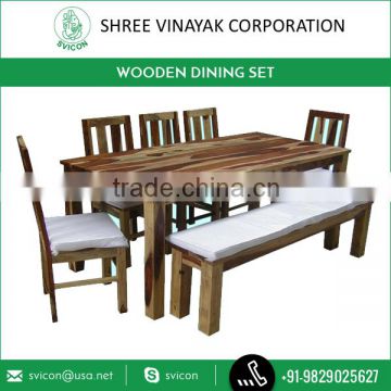 New!! Wooden Dining Table Set with Bench Available for Sale