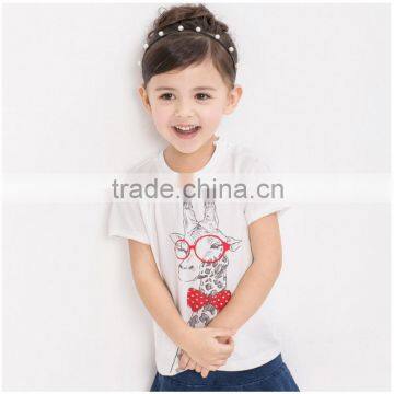 OEM/ ODM Children's T-Shirts cute giraffic 100% cotton high quality fabric and paint care every inch of your sweetheart skin